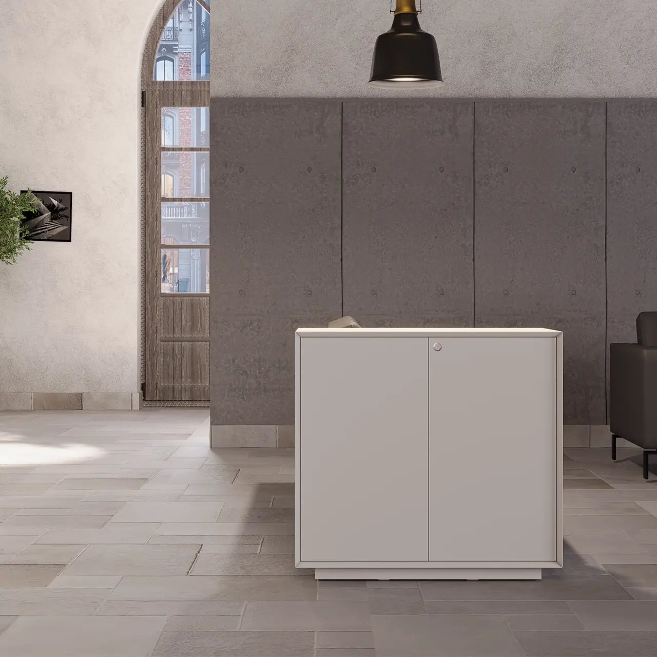 LHP-White-1280x1280 E+ Low Planter Cabinet - Image 1