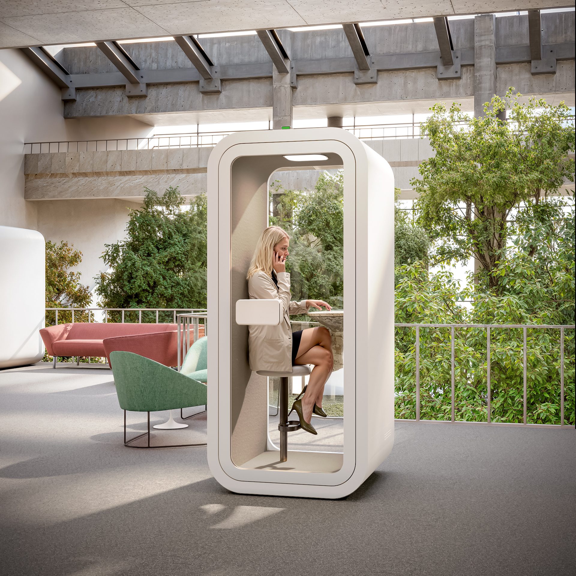 Smart Soundproof Compact Framed Office Pod