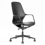 Aero High Back Black Guest Meeting Chair