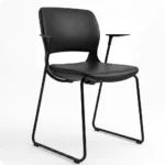 Forum Full Black Cantilever Visitor Chair
