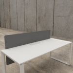 Desk Mounted Screen For Single and L-Shape
