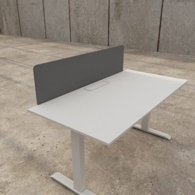 Desk Mounted Screen For Height Adjustable Desk